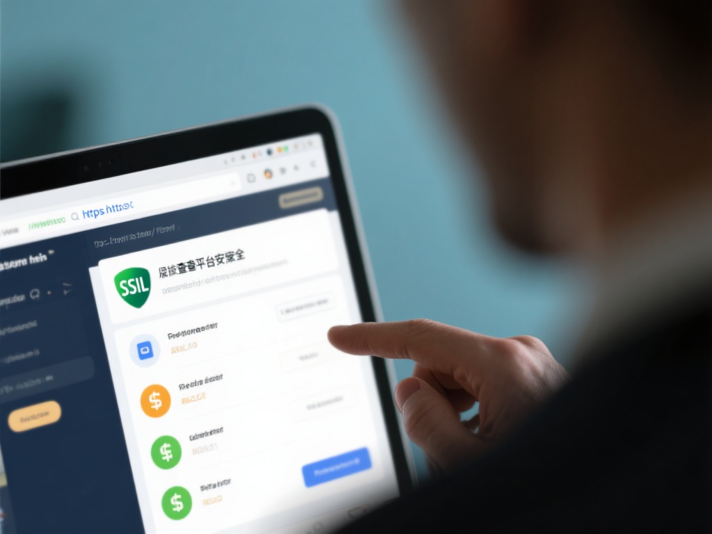 检查平台安全性：确保平台使用的是加密技术（如SSL